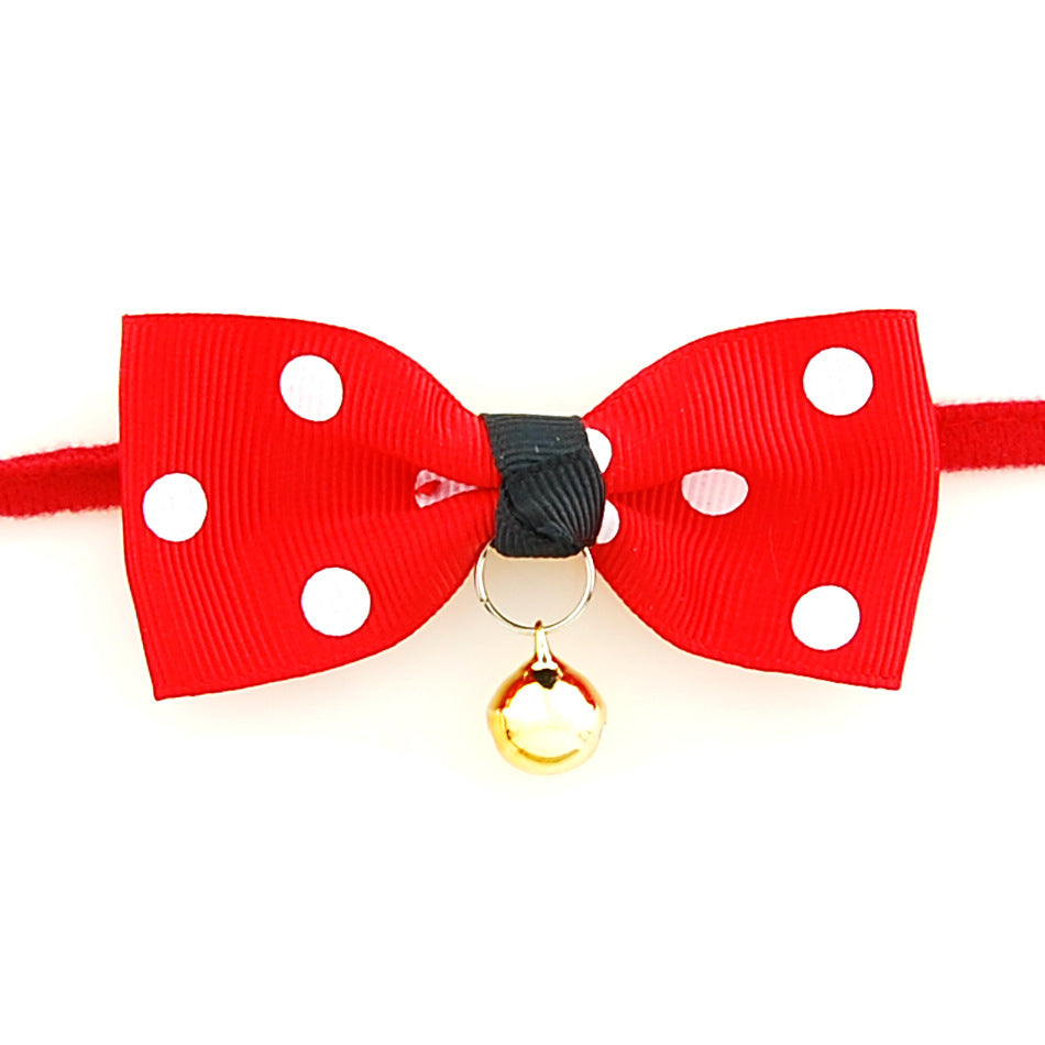 Pet bow tie with bell