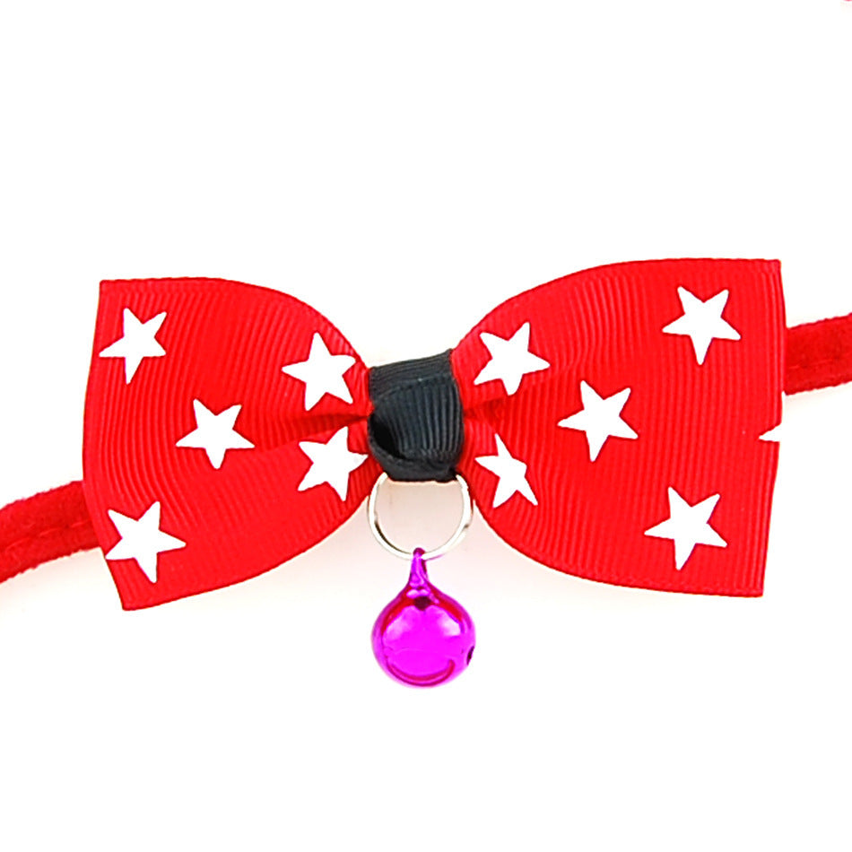 Pet bow tie with bell