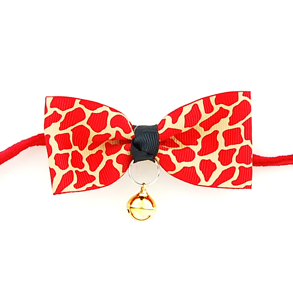 Pet bow tie with bell