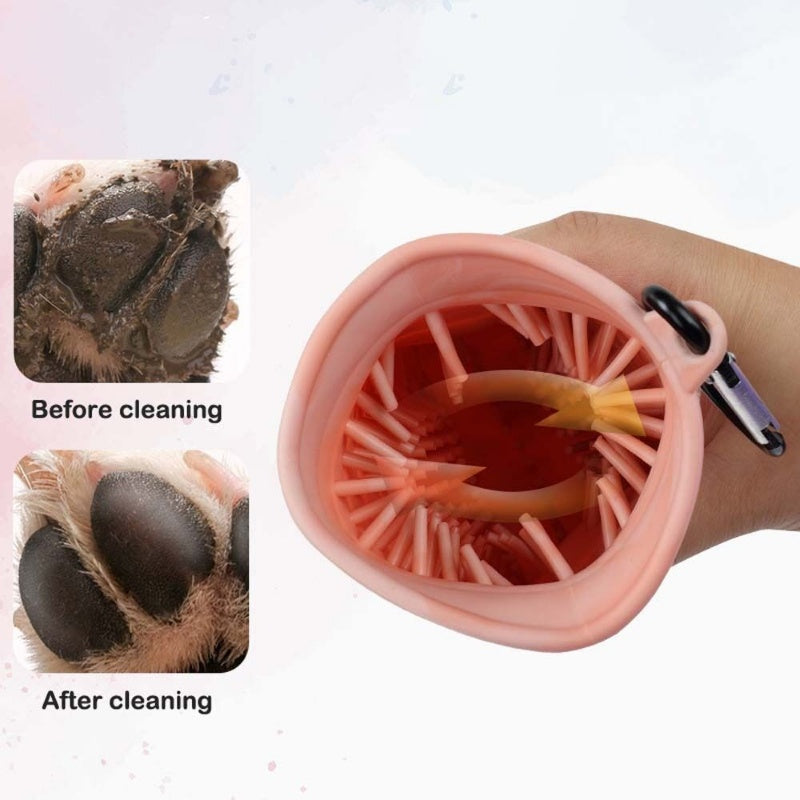 2 In 1 Dog Paw Cleaner Brush