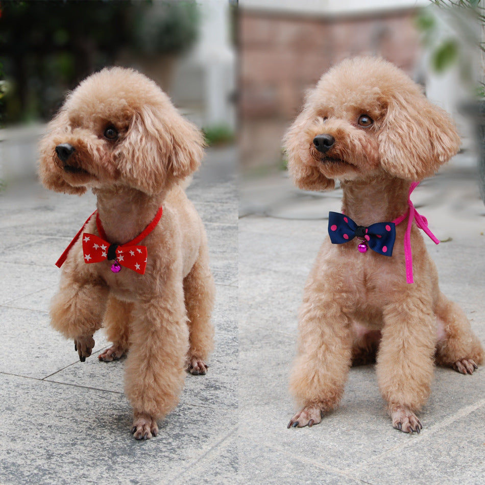 Pet bow tie with bell