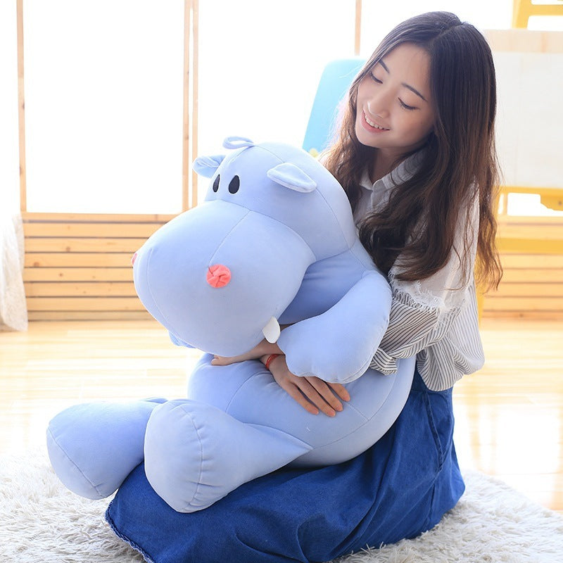 Hippo plush toy for pets