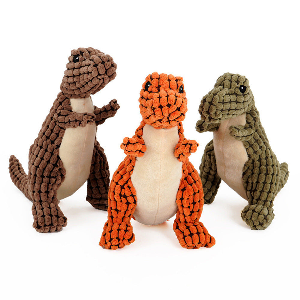 Dinosaur Pet Plush Chewable Toys