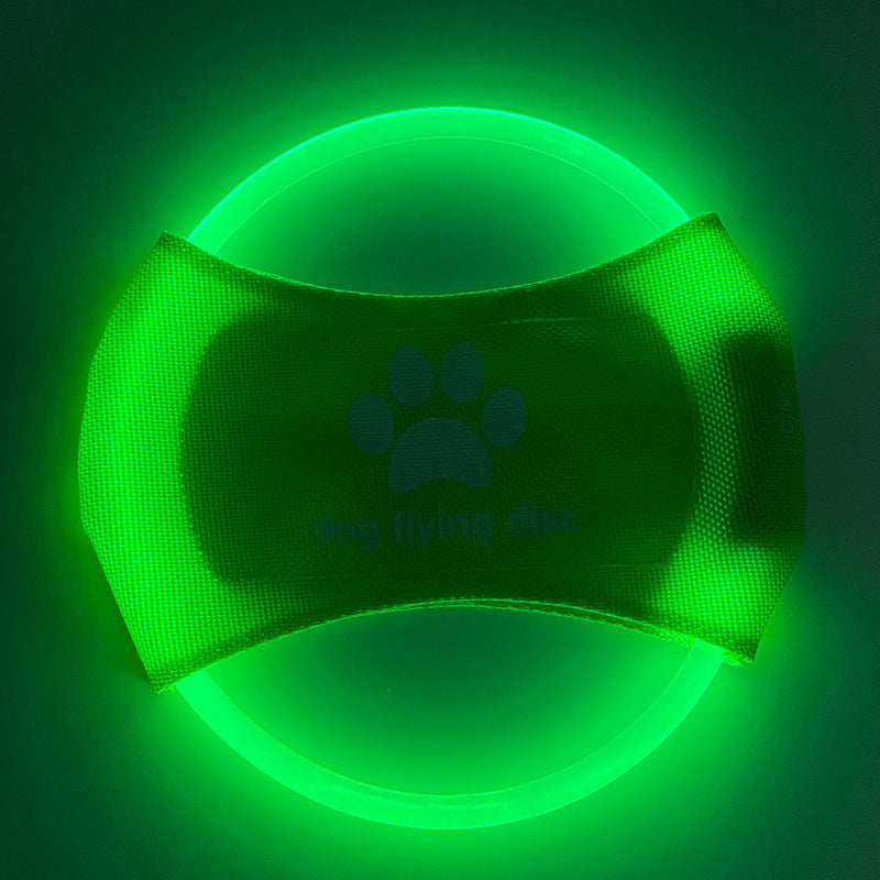 Pet Flying Discs Light Glowing LED Luminous Interactive Toy