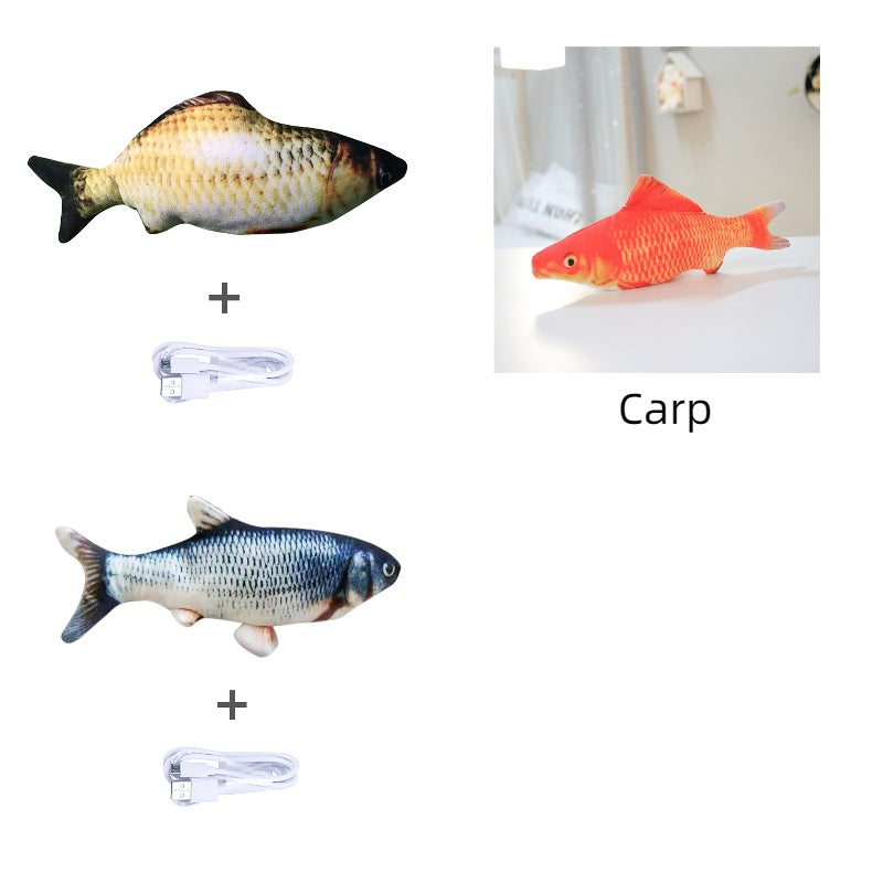 Electric fish toy for cats