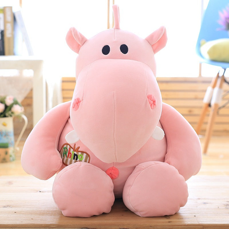 Hippo plush toy for pets