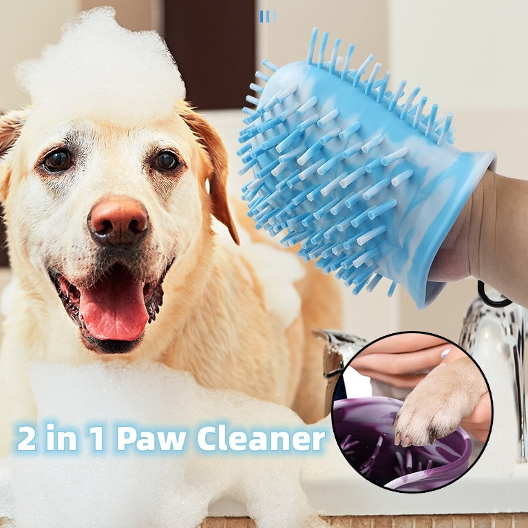 2 In 1 Dog Paw Cleaner Brush